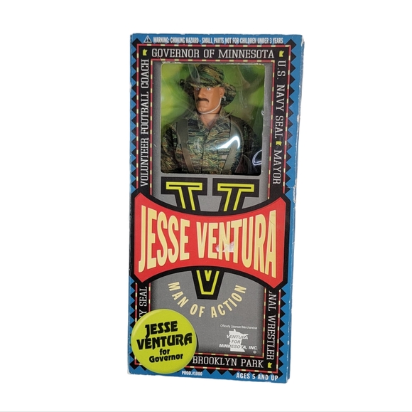 Other Jesse Ventura Ltd Us Navy Seal Man Of Action Figure Governor 12
